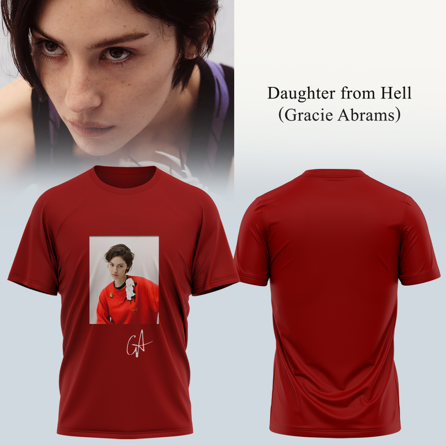 Gracie Abrams Daughter from Hell Signed TShirt