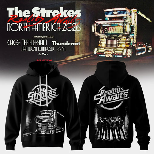 _The Strokes – Reality Awaits Tour 2026 Edition Hoodie