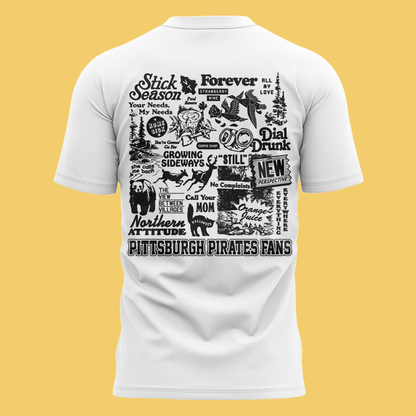 Limited Edition Pittsburgh Pirates x Noah Kahan White Tshirt 2026