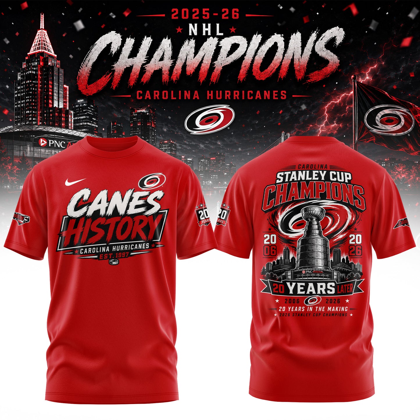 Champions CANIACS 2026 Stanley Cup Edition Tee