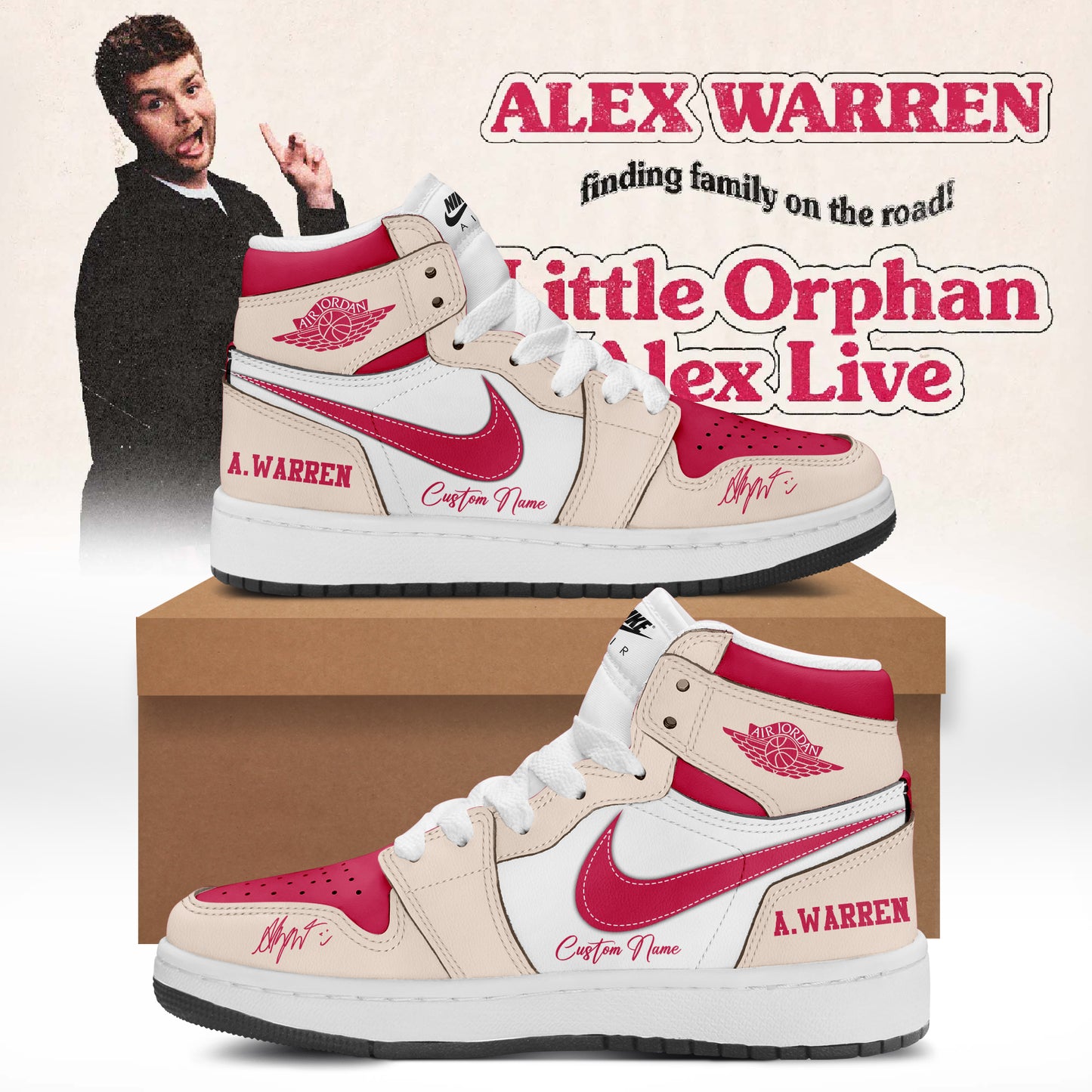 .Alex Warren’s “Little Orphan Alex” Tour Shoes