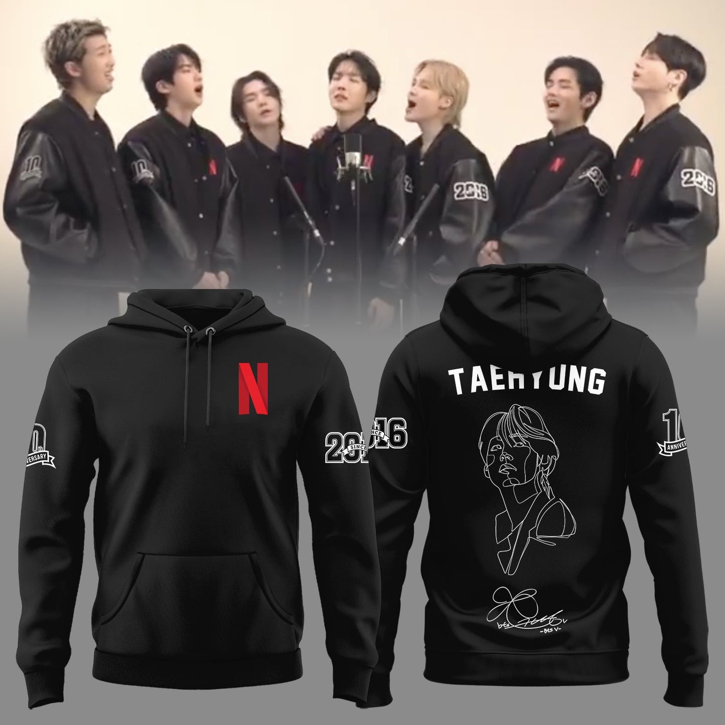 Taehyung 10th Anniversary Limited Edition Hoodie