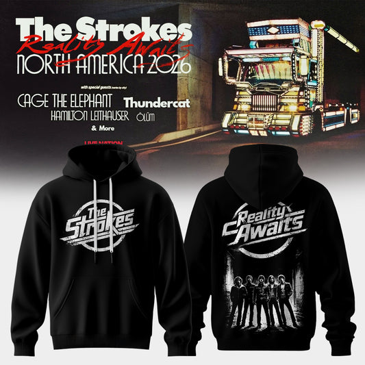 _The Strokes – Reality Awaits Tour 2026 Edition Hoodie