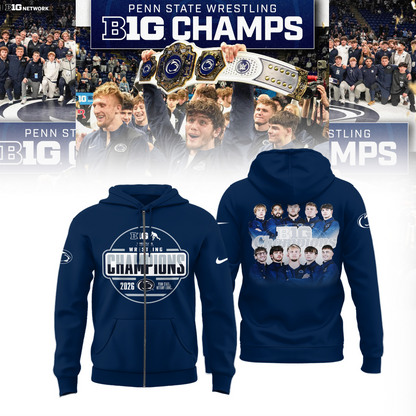 Penn State Nittany Lions 2026 Big Ten Men’s Wrestling Tournament Champions Limited Edition Shirt