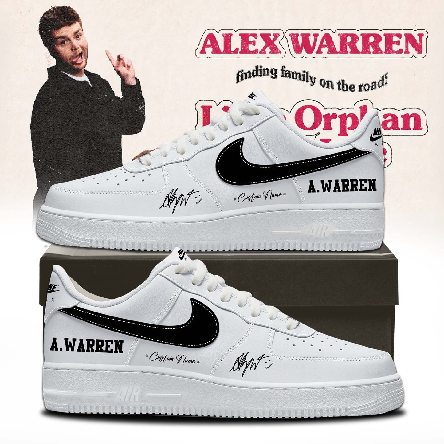 .Alex Warren’s “Little Orphan Alex” Tour Shoes