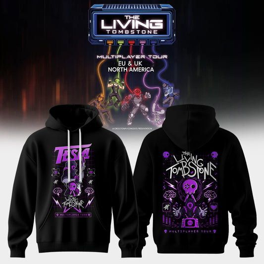The Living Tombstone: Multiplayer Tour 2026 Limited Hoodie – Tesla