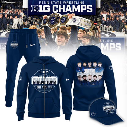Penn State Nittany Lions 2026 Big Ten Men’s Wrestling Tournament Champions Limited Edition Shirt