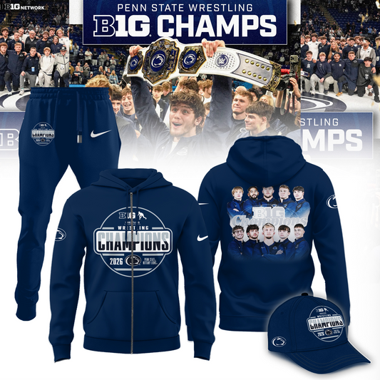 Penn State Nittany Lions 2026 Big Ten Men’s Wrestling Tournament Champions Limited Edition Shirt