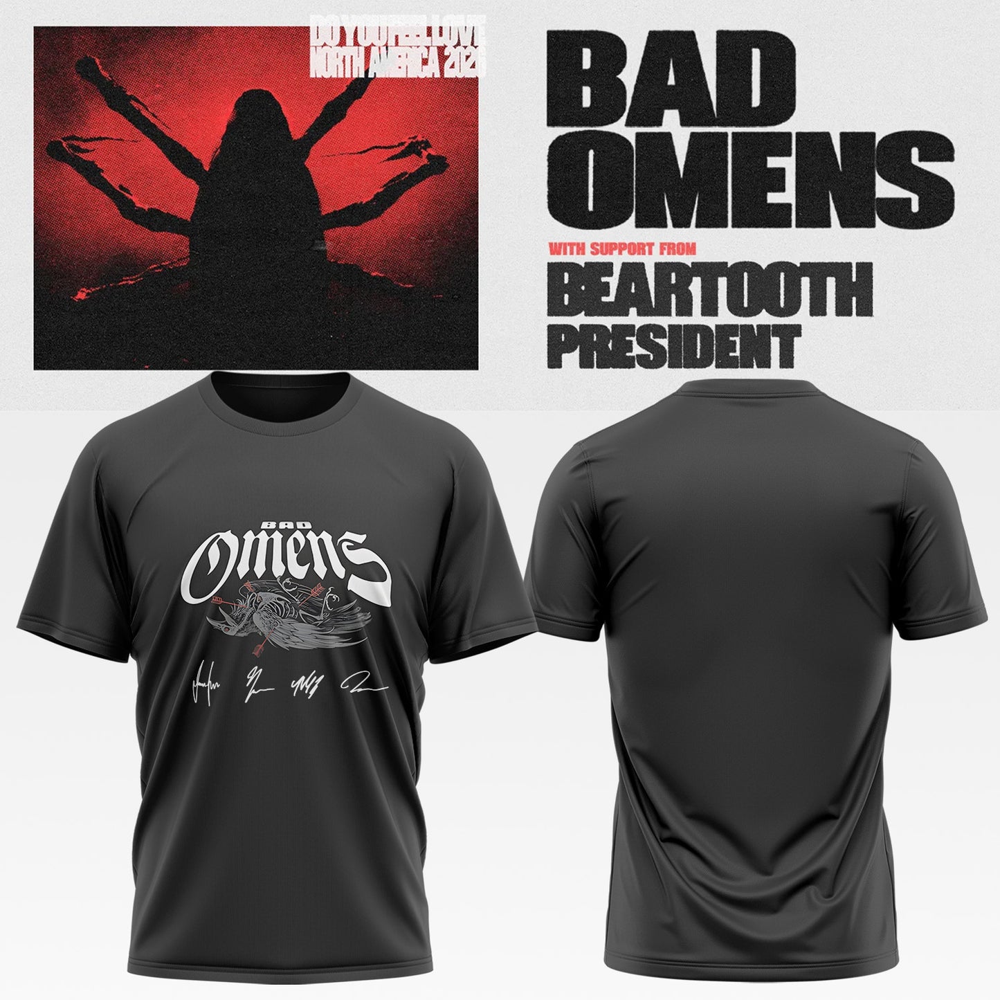 Bad Omens Do You Feel Love Tour TShirt