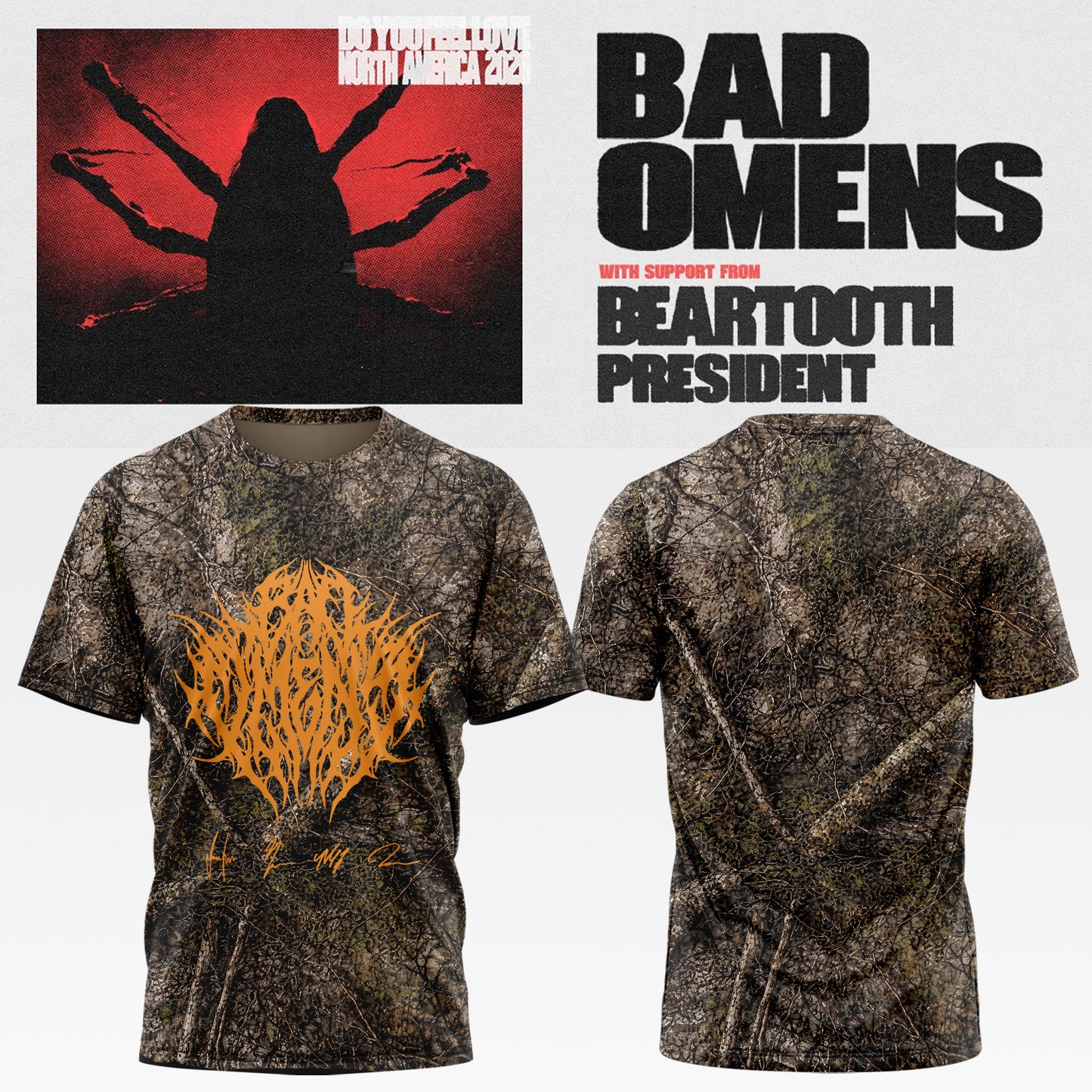 Bad Omens Do You Feel Love Tour TShirt