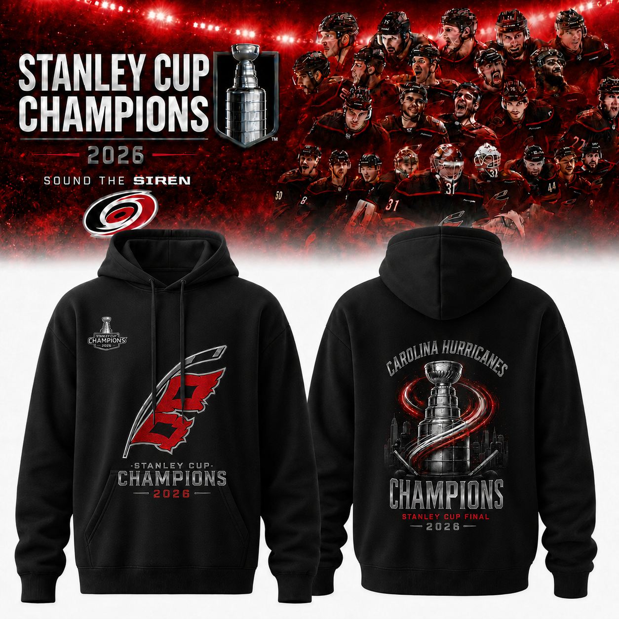 Champions CANIACS 2026 Stanley Cup Edition Hoodie