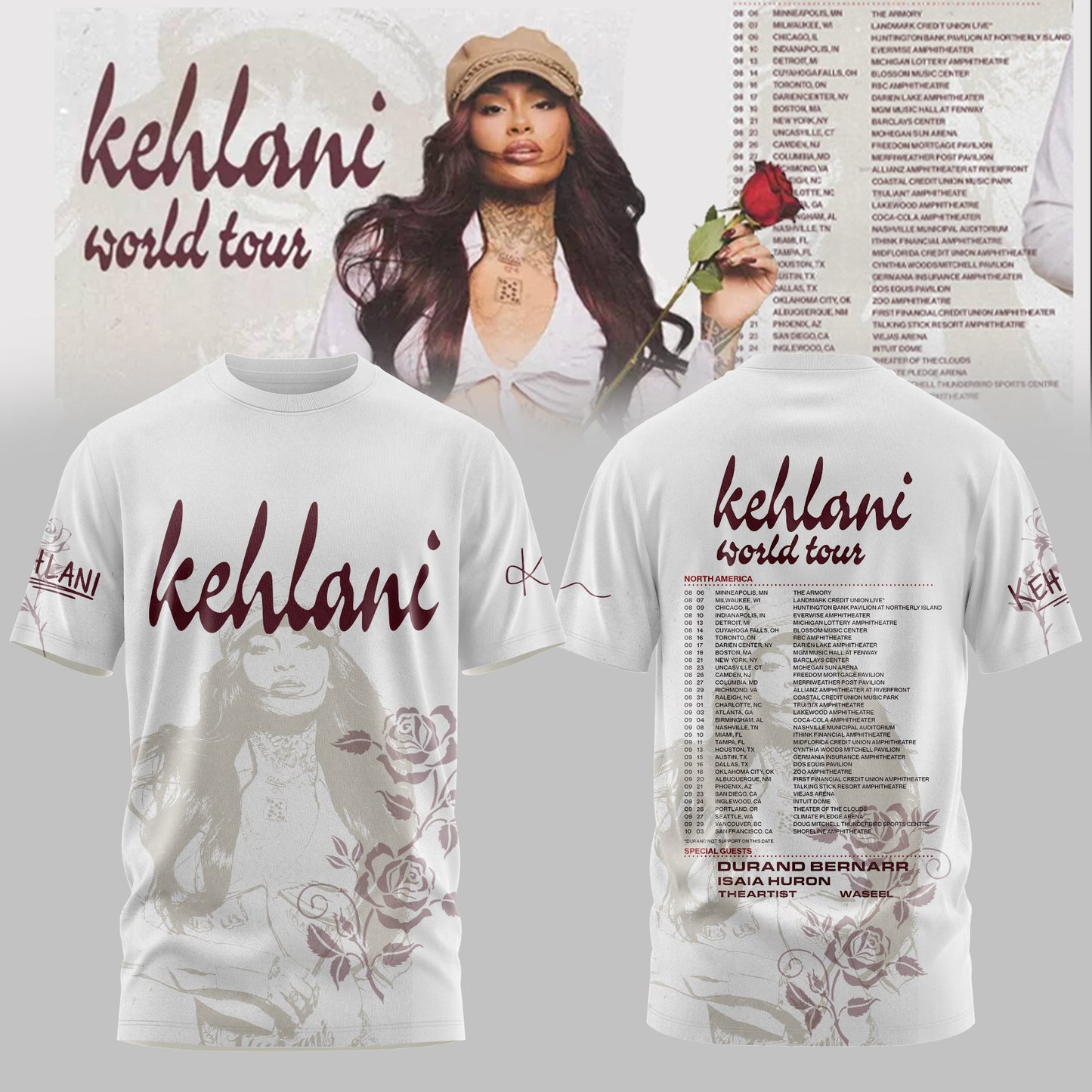 THE KEHLANI WORLD TOUR: North America T-shirt