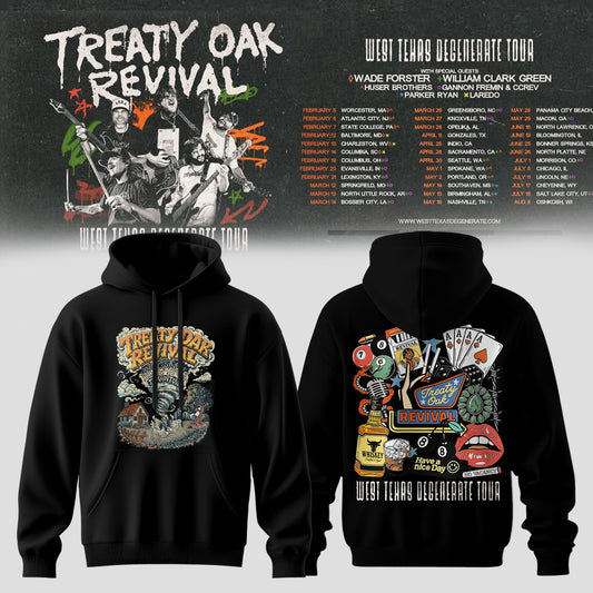 Treaty Oak Revival – West Texas Degenerate Tour Hoodie