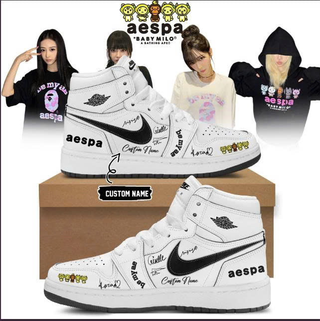 aespa x BAPE signed Shoes 21