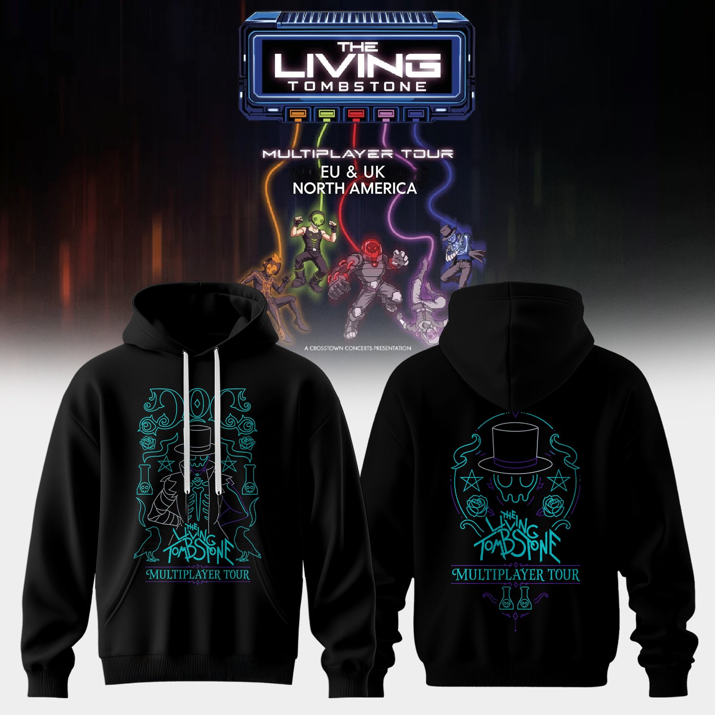 The Living Tombstone: Multiplayer Tour 2026 Limited Hoodie – Doc 2