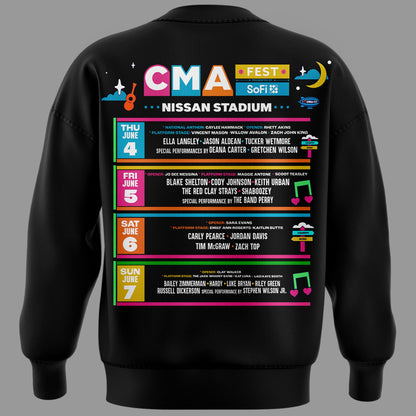 Limited Edition CMA FEST Black Sweatshirt 2026