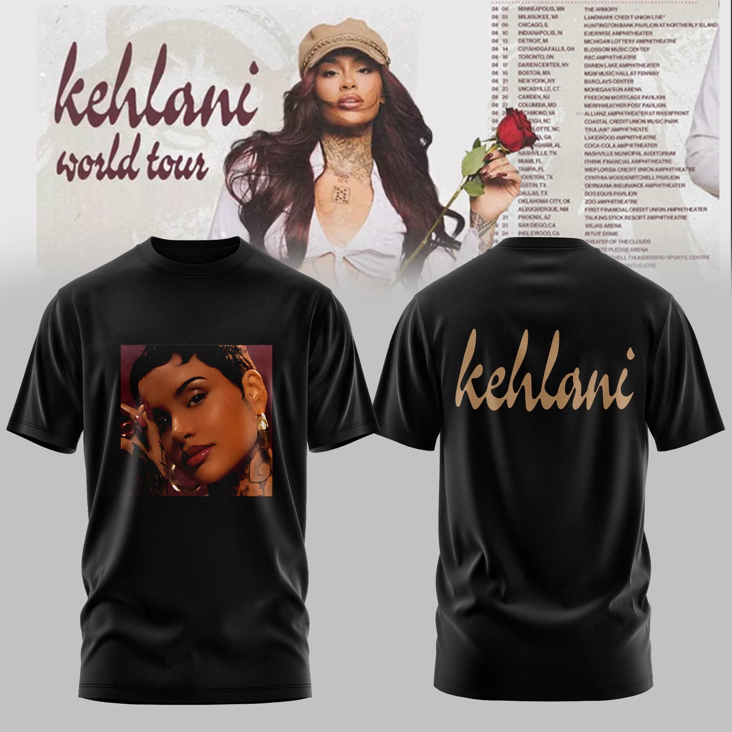 THE KEHLANI WORLD TOUR: North America T-shirt