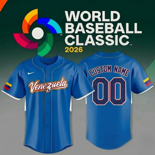 World Baseball Classic x Venezuela Limited Edition 2026 Jersey Blue Navy