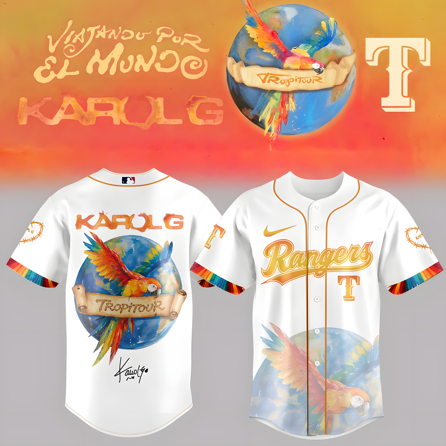 Karol G x Baseball – Nos Vamos de Tour JERSEY(All Team )