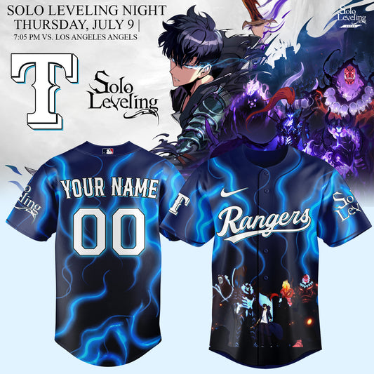 __.Texas Rangers x Solo Leveling Limited Jersey (Custom Name & Number)