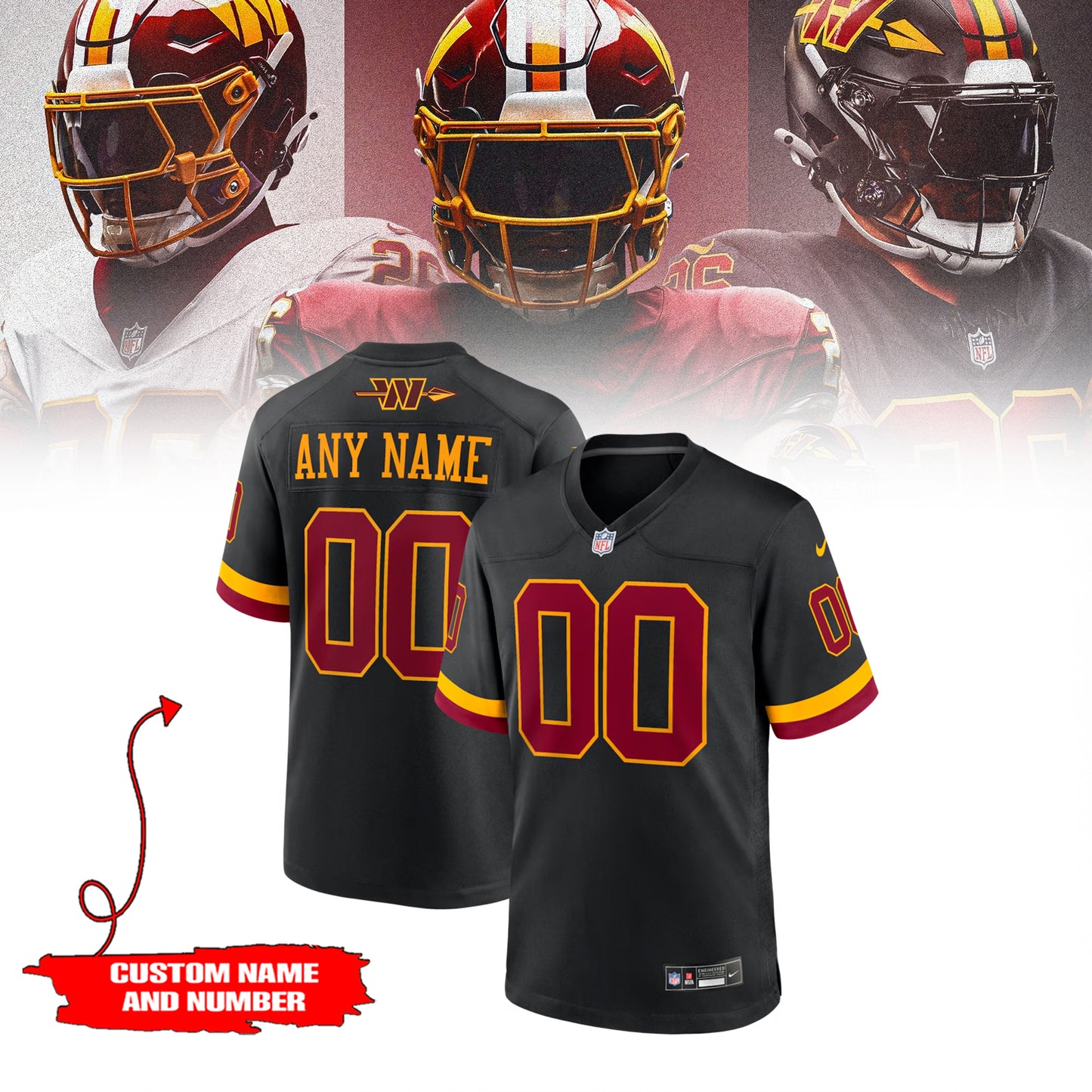 Limited Edition W.Commanders Franchise Focus Club Football Jersey