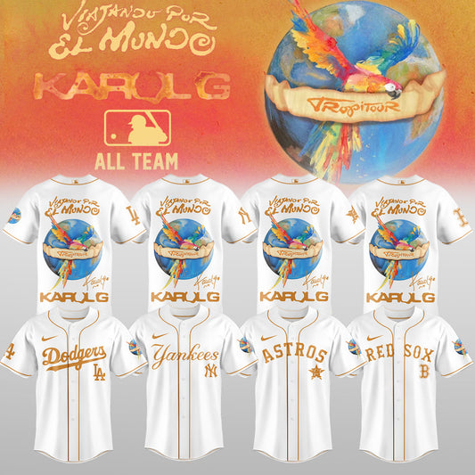 .Baseball x Karol G – Nos Vamos de Tour JERSEY(All Team )