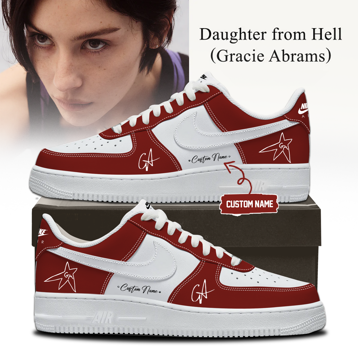 Gracie Abrams Daughter from Hell Signed Shoes