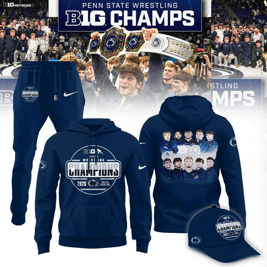 Penn State Nittany Lions 2026 Big Ten Men’s Wrestling Tournament Champions Limited Edition Shirt