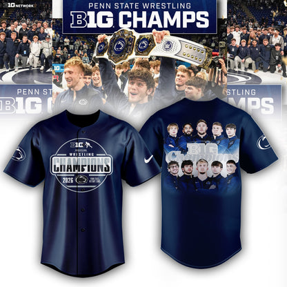 Penn State Nittany Lions 2026 Big Ten Men’s Wrestling Tournament Champions Limited Edition Shirt