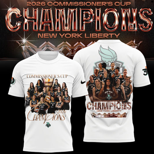 Limited Edition NY Liberty 2026 Commissioner’s Cup Champions Shirt