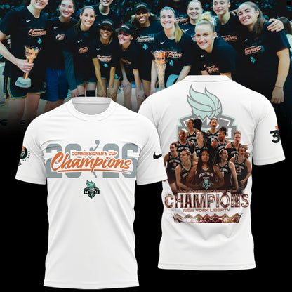Limited Edition NY Liberty 2026 Commissioner’s Cup Champions Shirt