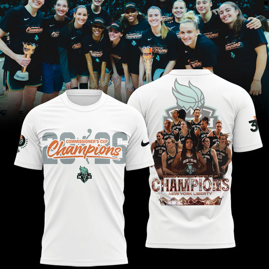 Limited Edition NY Liberty 2026 Commissioner’s Cup Champions Shirt