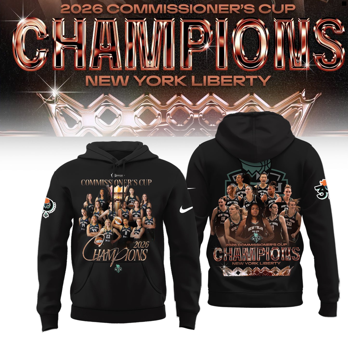 Liberty 🗽2026 Commissioner’s Cup Champions 🏀🏆 Hoodie