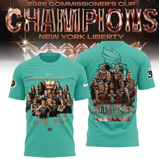 Limited Edition NY Liberty 2026 Commissioner’s Cup Champions Shirt