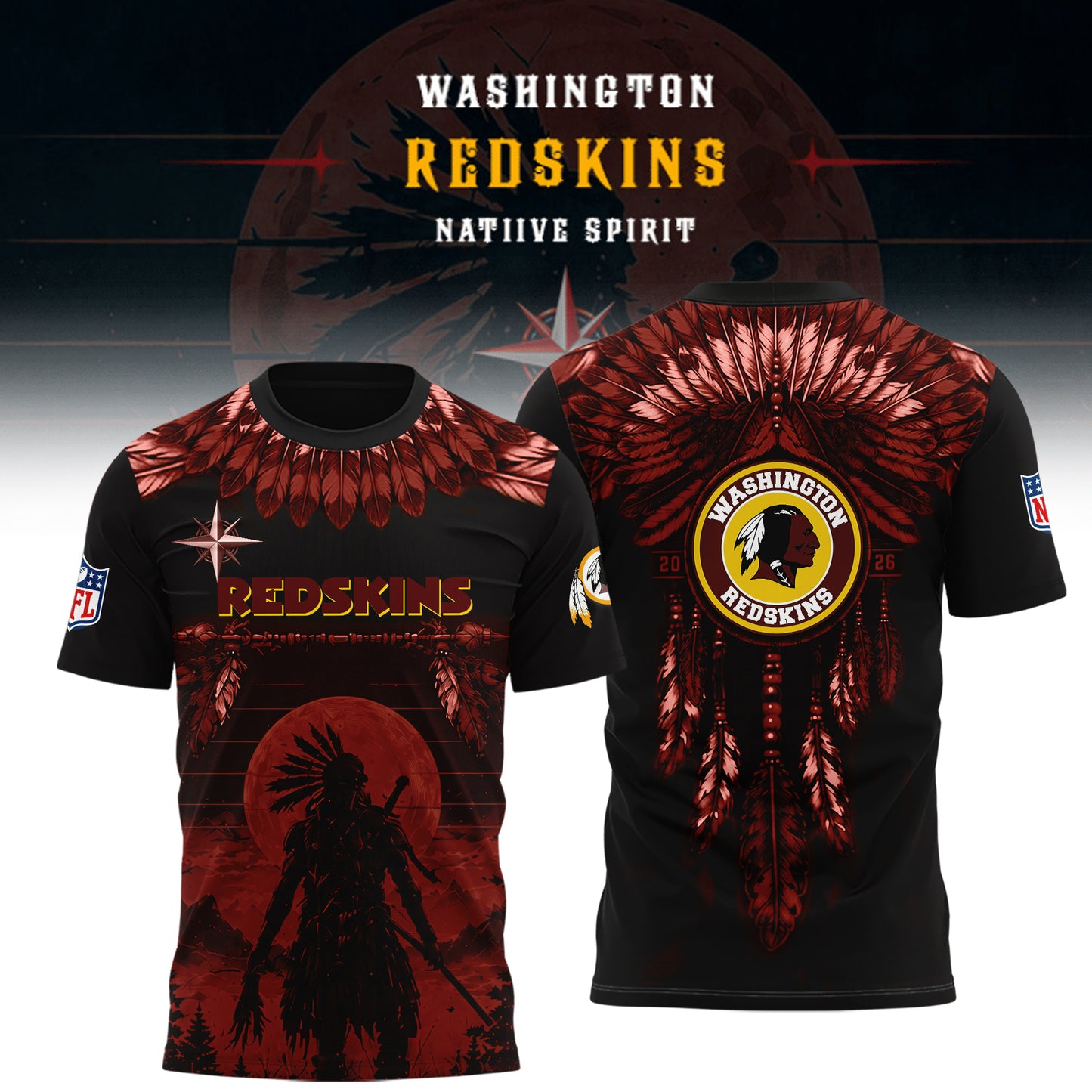 Limited Editon Washington Redskins Native Spirit Heritage 2026 Shirt