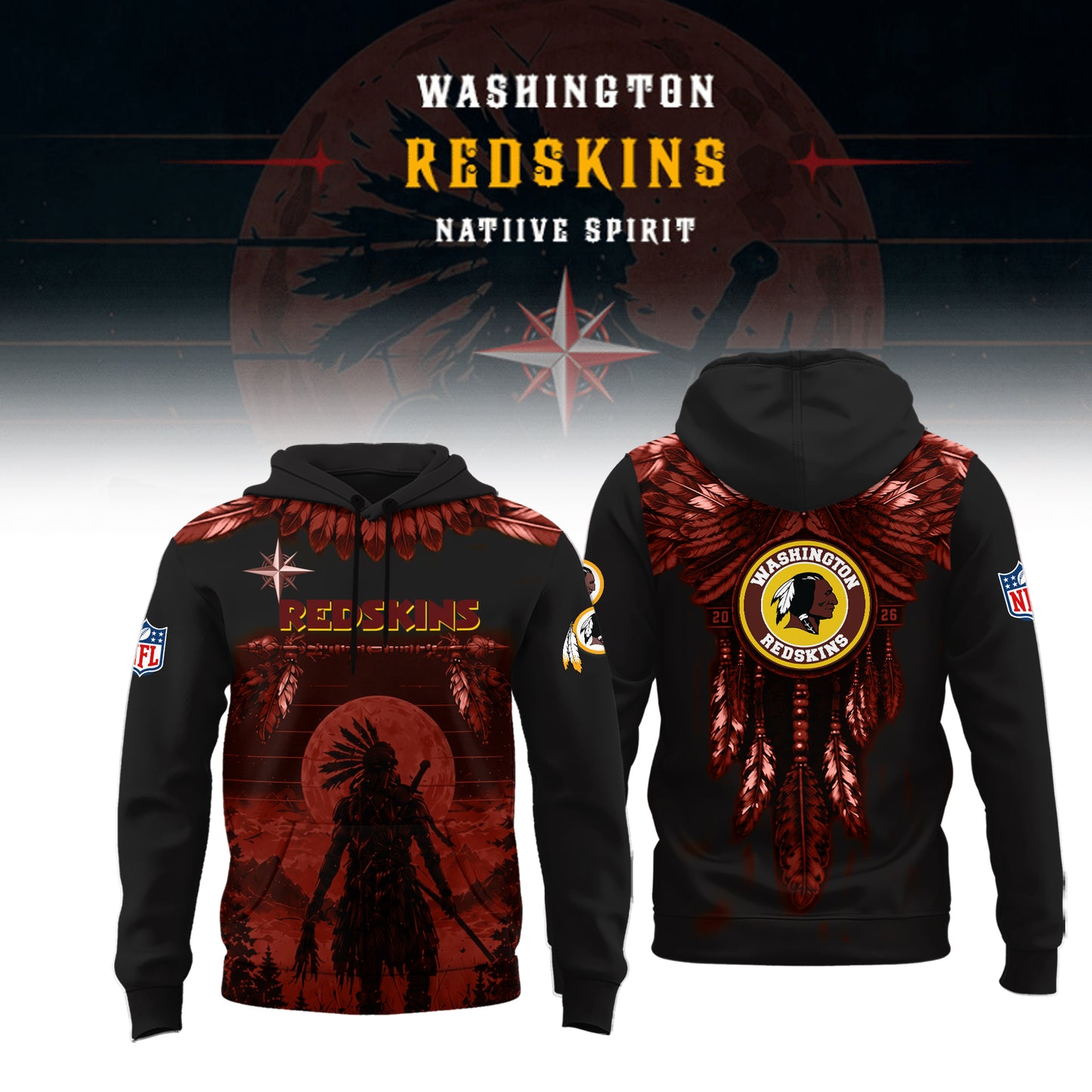 Limited Editon Washington Redskins Native Spirit Heritage 2026 Shirt