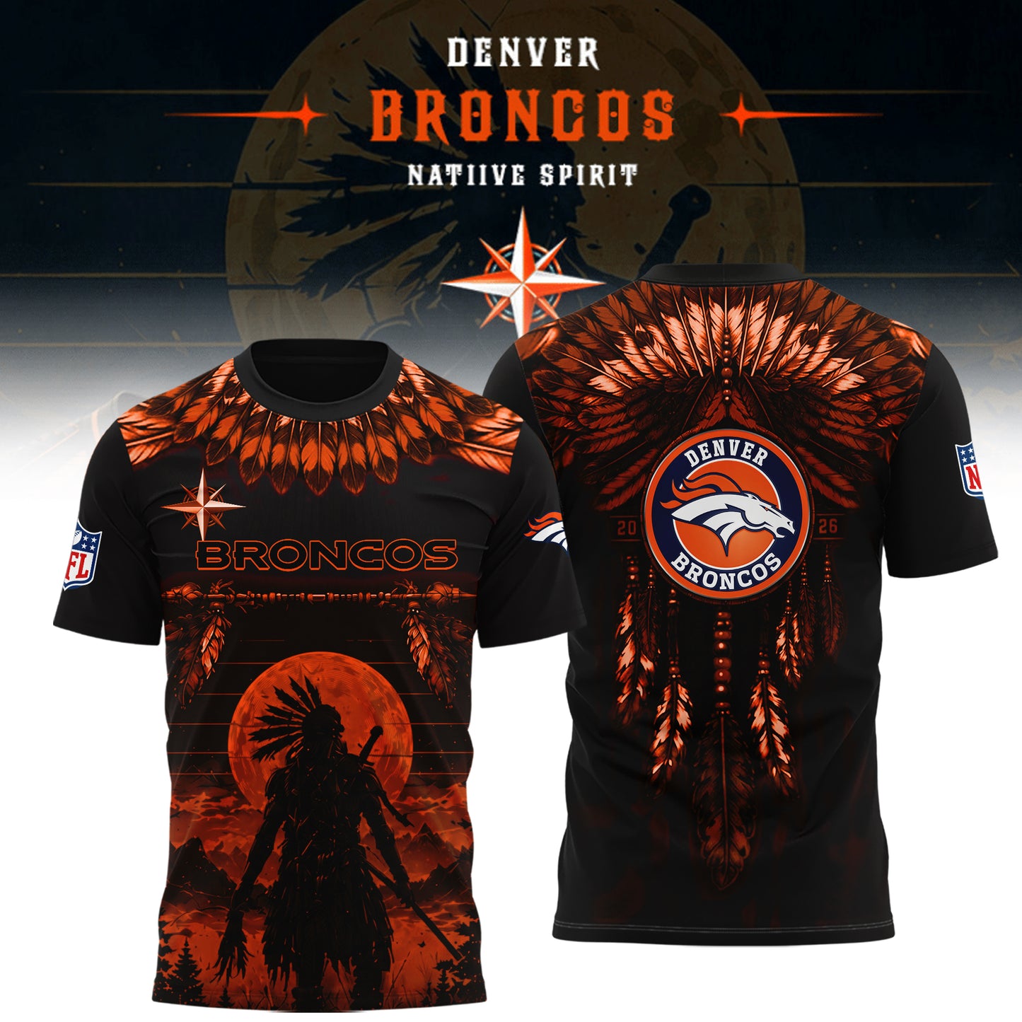 Limited Editon Denver Broncos Native Spirit Heritage 2026 Shirt