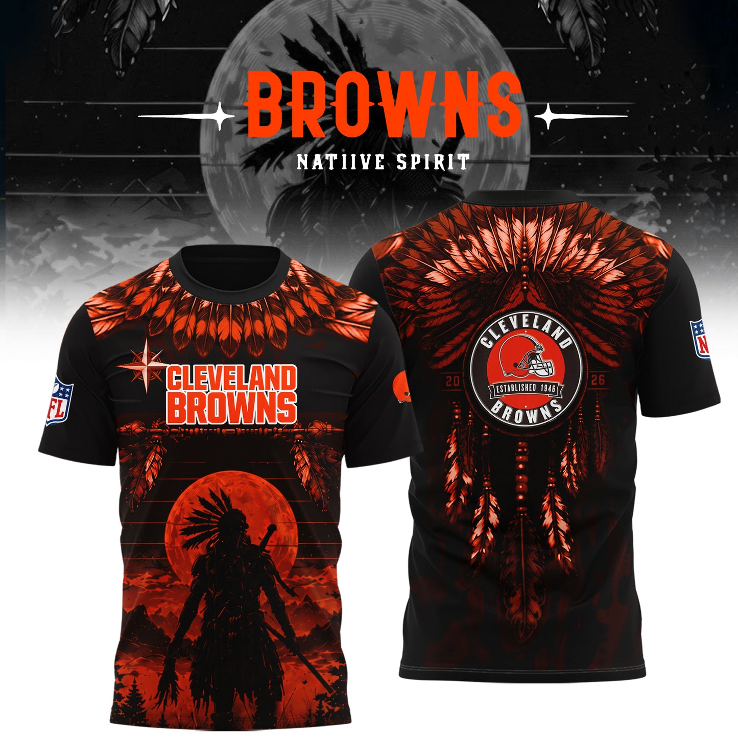 Limited Editon Cleveland Browns Native Spirit Heritage 2026 Shirt