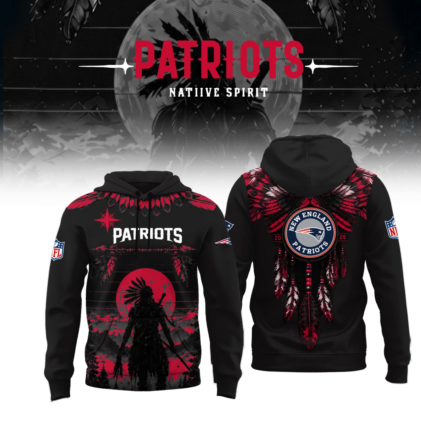 Limited Editon New England Patriots Native Spirit Heritage 2026 Shirt