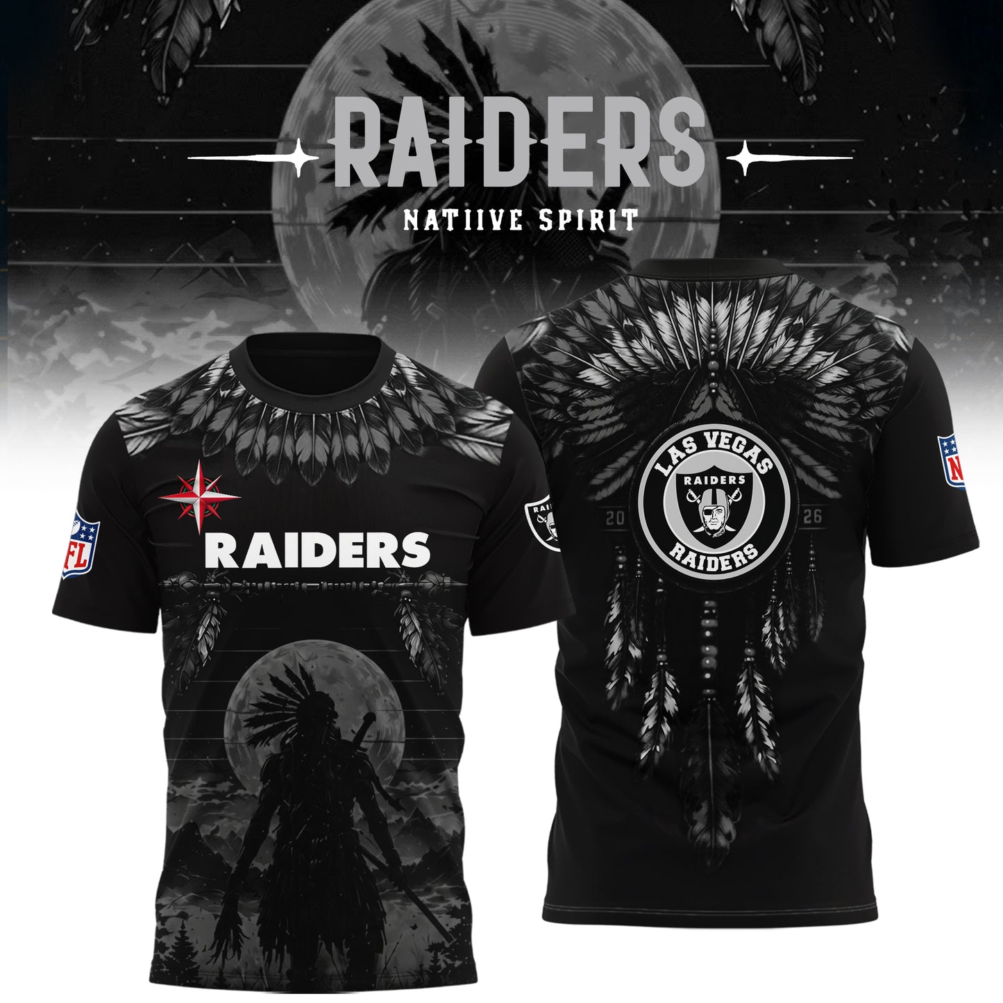 Limited Editon Las Vegas Raiders Native Spirit Heritage 2026 Shirt