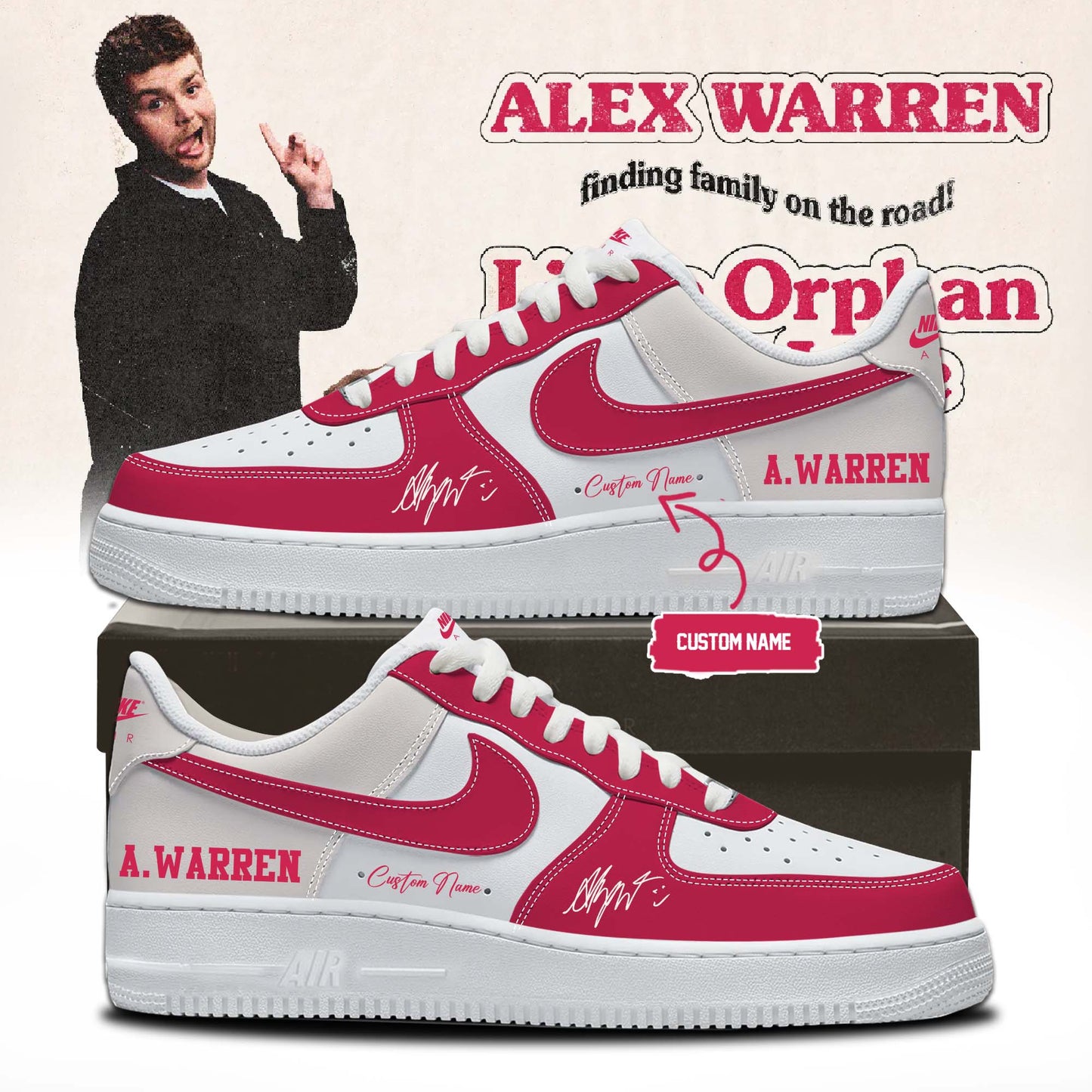 .Alex Warren’s “Little Orphan Alex” Tour Shoes
