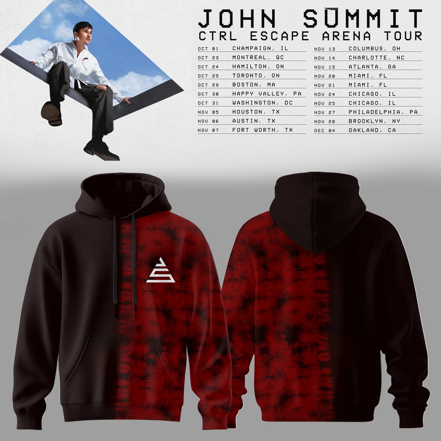 John Summit – CTRL ESCAPE Arena Tour 2026 Hoodie