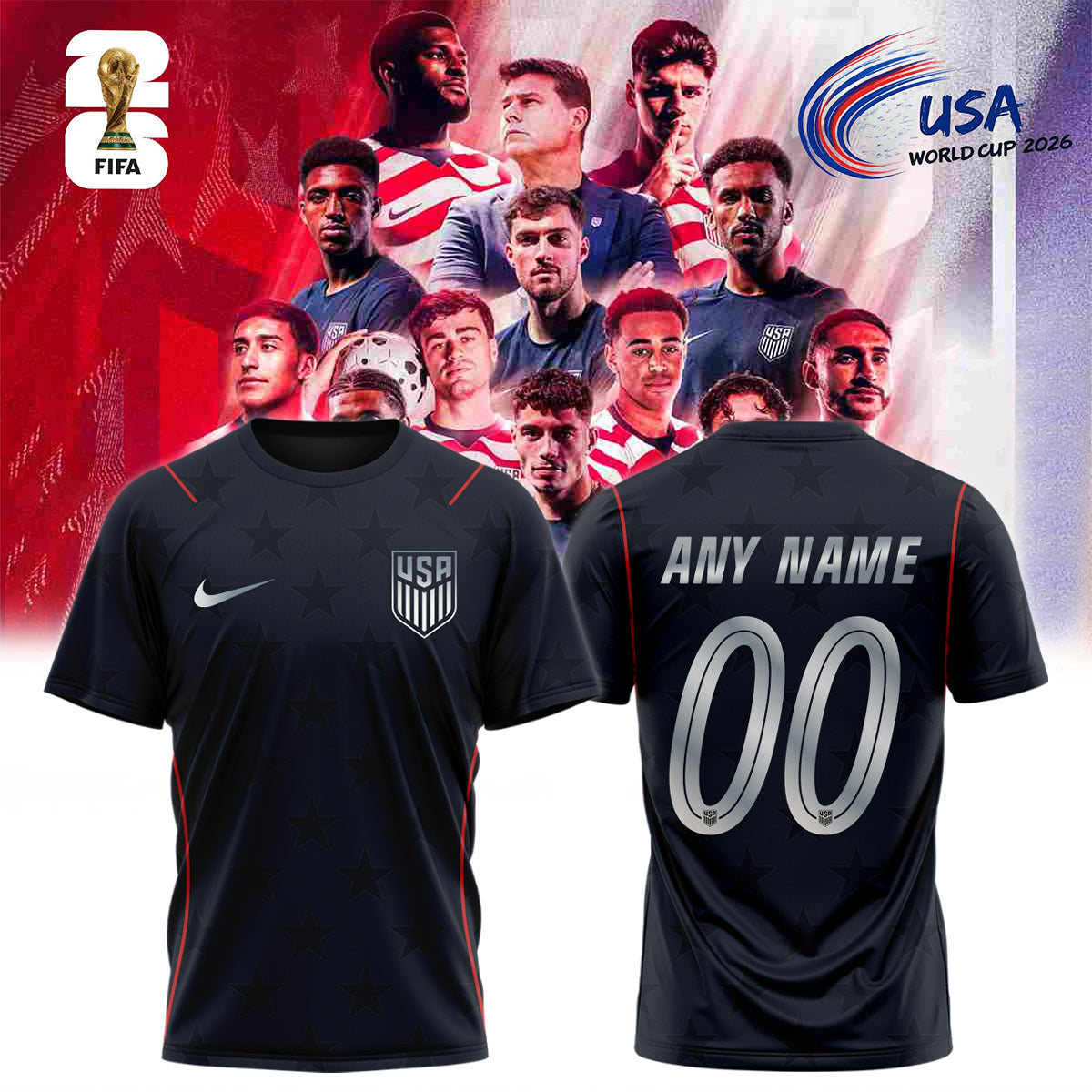 __United States World Cup 2026 – Limited Edition Home Jersey – Custom name