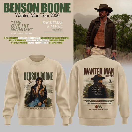 BENSON BOONE – WANTED MAN TOUR 2026 SWEATER