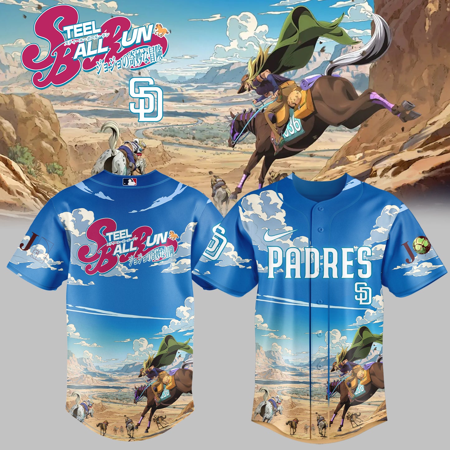 ALL TEAMS x Steel Ball Run Limited Jersey