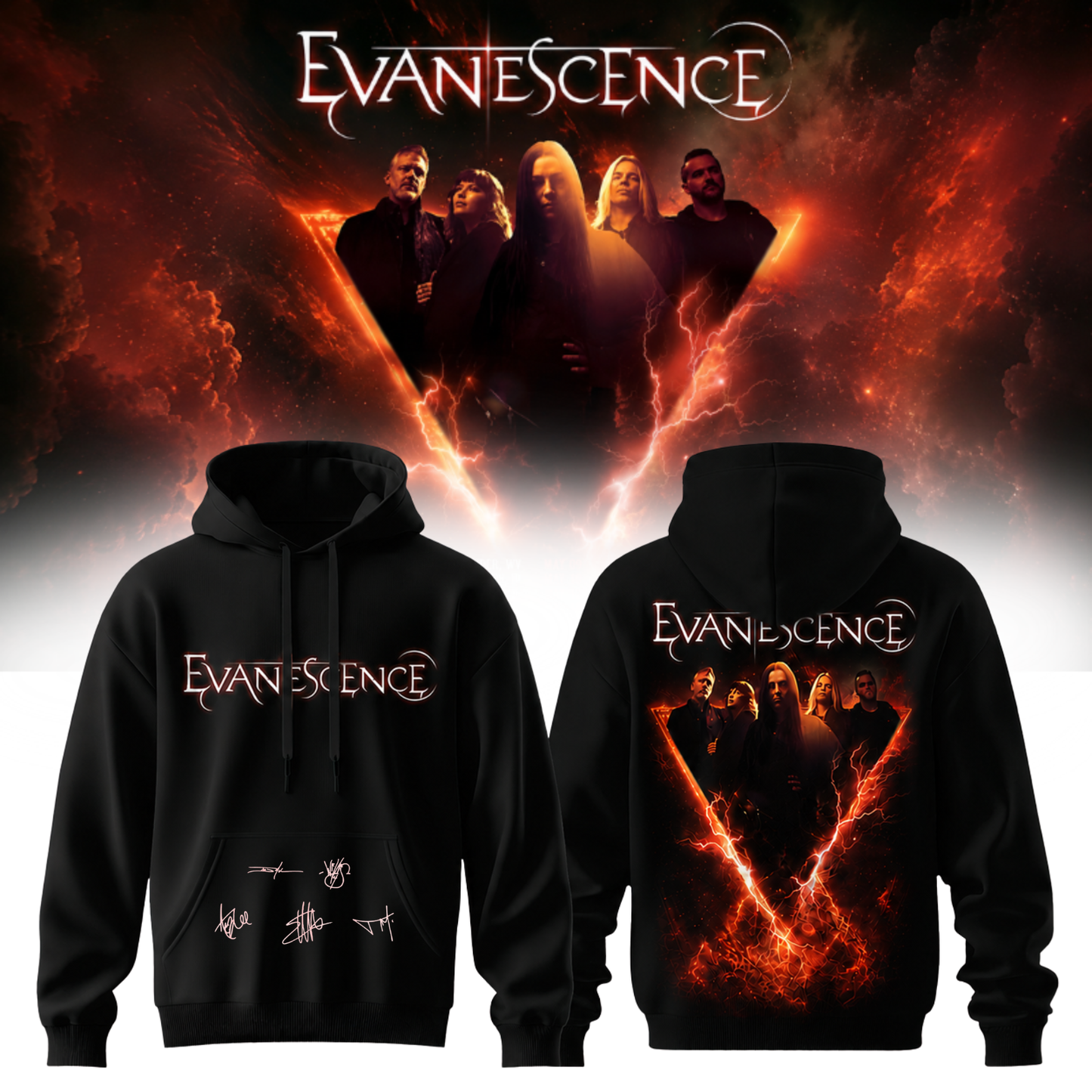 .Evanescence “Sanctuary 2026 World Tour” – Hoodie