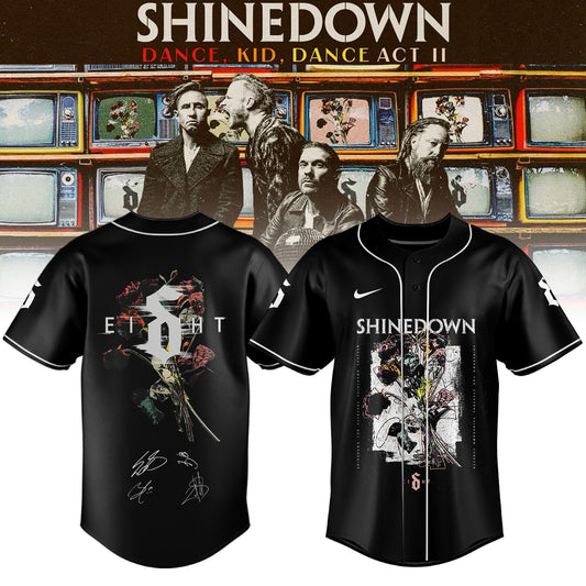 ,,,.SHINEDOWN “Dance Kid Dance Act II World Tour” 2026 Signed – Jersey