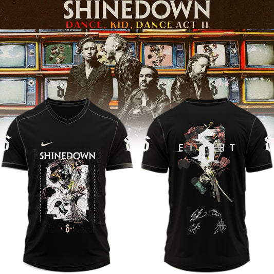 ,,,.SHINEDOWN “Dance Kid Dance Act II World Tour” 2026 Signed – Jersey