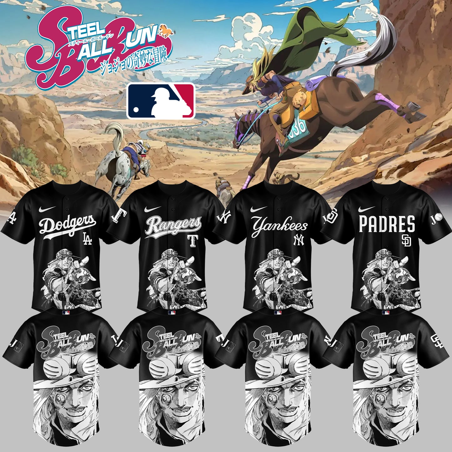 ALL TEAMS x Steel Ball Run Limited Jersey
