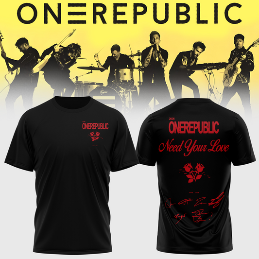 OneRepublic Official Tour TShirt